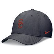 USC Trojans Nike Black SC Interlock Structured Swooshflex Fitted Hat